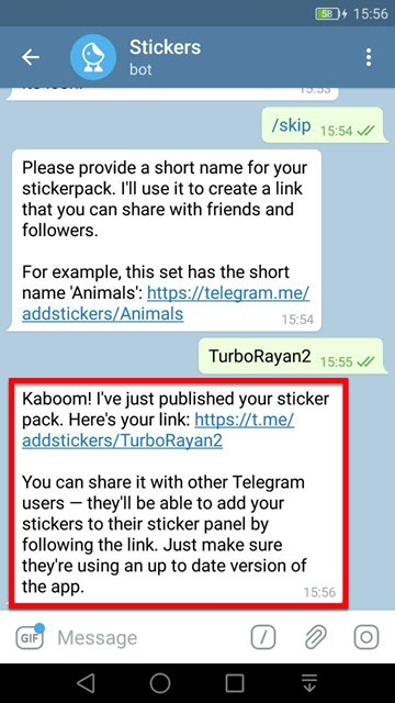  ساخت استیکر در تلگرام 10
