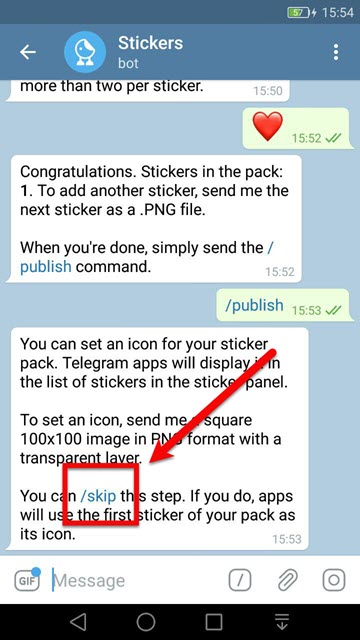  ساخت استیکر در تلگرام 8