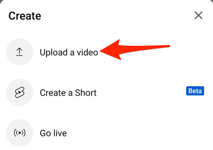 نحوه بارگذاری ویدئو در YouTube از iPhone یا Android 2