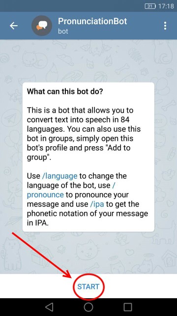  تلفظ صحیح کلمات توسط ربات تلگرام 3