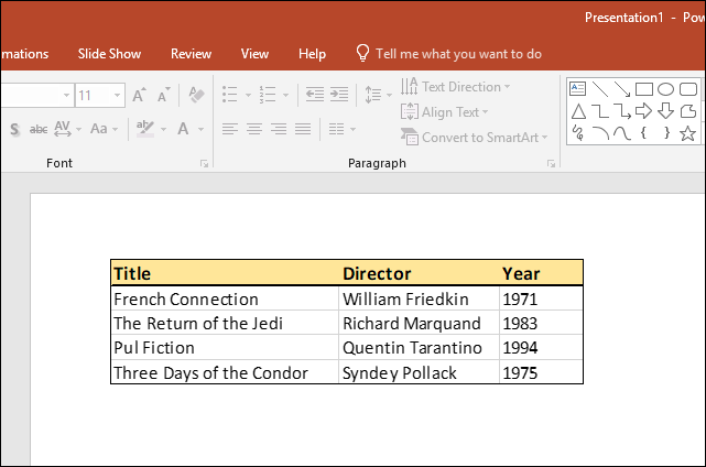  صفحه Excel به PowerPoint و تغییرات بر روی آن 5