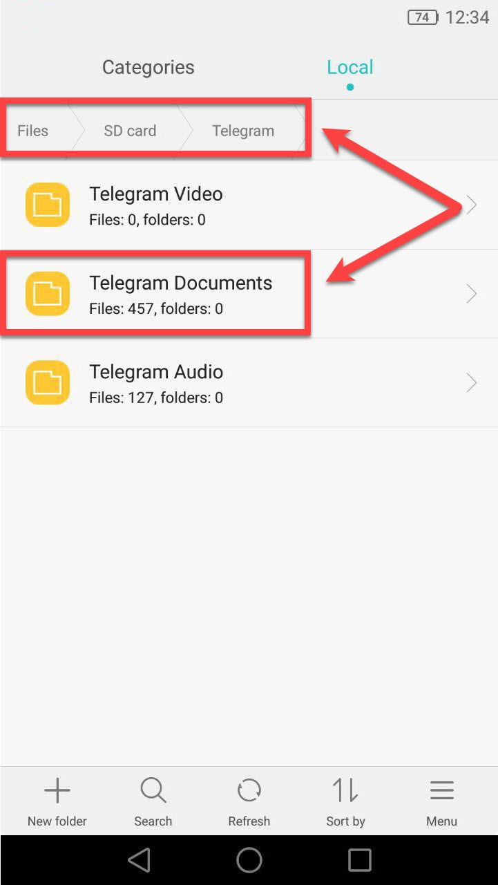  ذخیره ی فایل Video Message در تلگرام 1