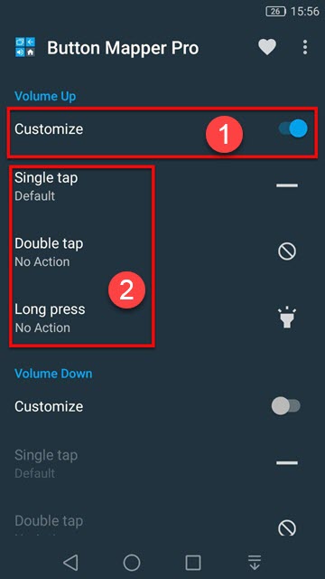 تغییر عملکرد دکمه های تلفن همراه در اندروید 8
