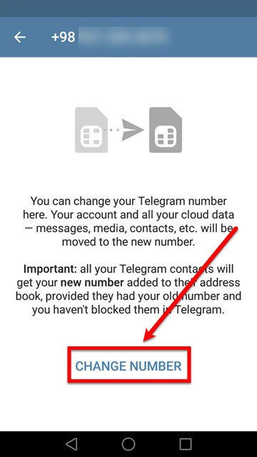  انتقال اکانت تلگرام به شماره جدید 4