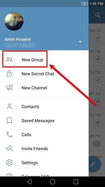  ساخت گروه و کانال در تلگرام 2