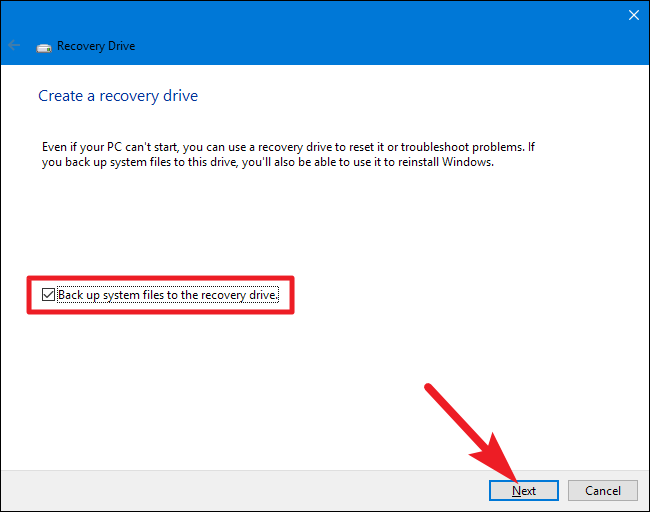  ایجاد دیسک تعمیر و بازیابی Recovery Drive ویندوز 2