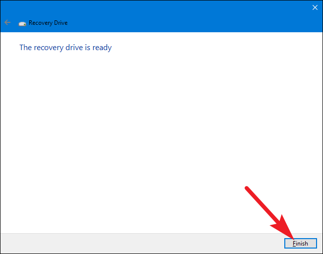  ایجاد دیسک تعمیر و بازیابی Recovery Drive ویندوز 5