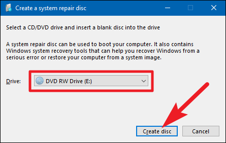  ایجاد دیسک تعمیر و بازیابی Recovery Drive ویندوز 7