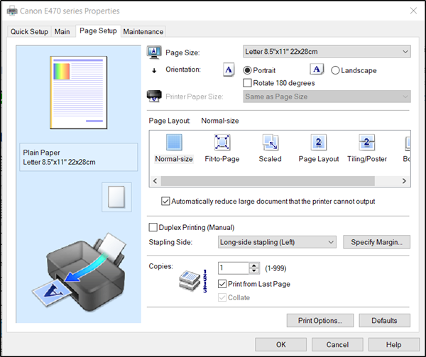  تنظیمات پرینتر در ویندوز 10 3