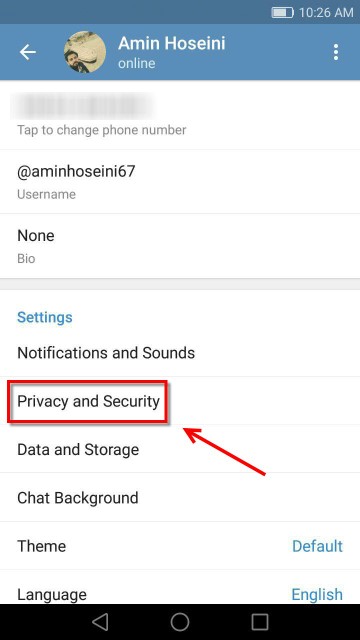  امنیت تلگرام 3