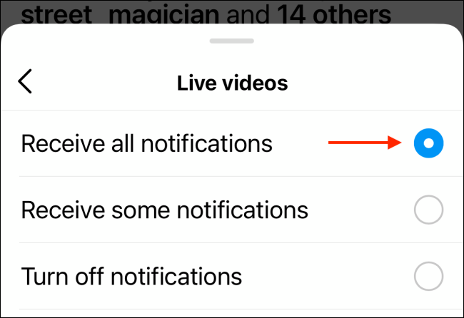 نحوه نحوه فعال کردن اعلان ها برای پست ها Live و IGTV اینستاگرام 6