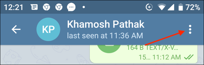 نحوه نحوه حذف خودکار پیام ها در چت تلگرام 3