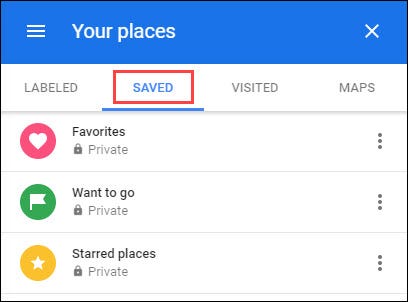 آموزش آموزش ذخیره کردن مکان های مورد علاقع در Google Maps 13