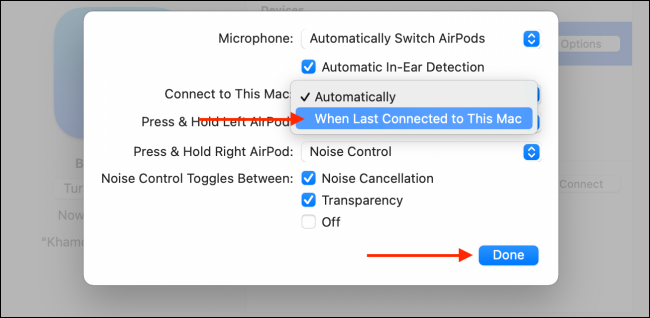 چگونه چگونه از اتصال خودکار ایرپاد AirPods به مک MAC جلوگیری کنیم 5