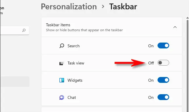 نحوه پنهان کردن دکمه Task View در ویندوز 11 3