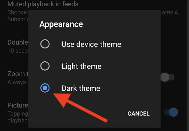 نحوه نحوه فعال کردن حالت تاریک در YouTube 13