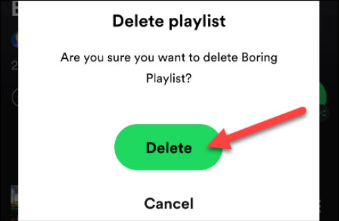 نحوه نحوه حذف لیست پخش در Spotify 5