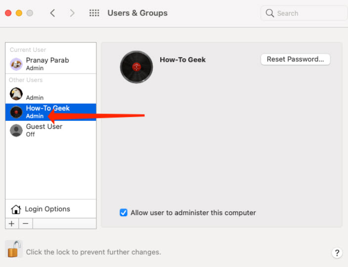 نحوه حذف حساب کاربری در Mac 4