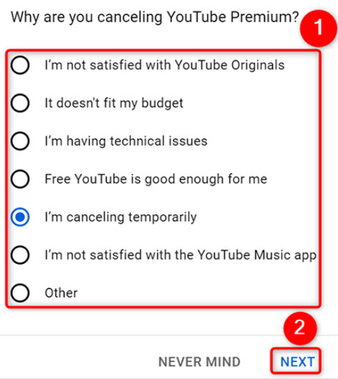چگونه می توانید اشتراک YouTube Premium خود را لغو کنید 7