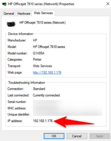 نحوه یافتن آدرس IP چاپگر در ویندوز 11 5