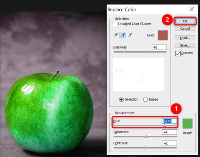 نحوه تغییر رنگ یک شی در Adobe Photoshop 8