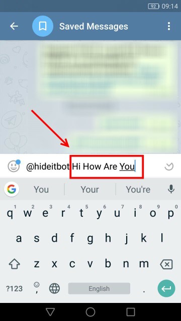  کردن پیام ها در تلگرام 2