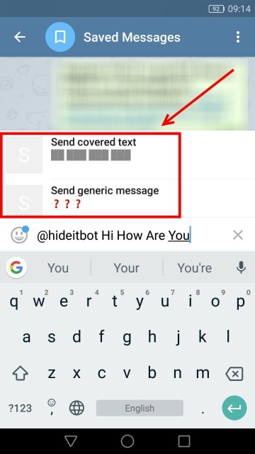  کردن پیام ها در تلگرام 3