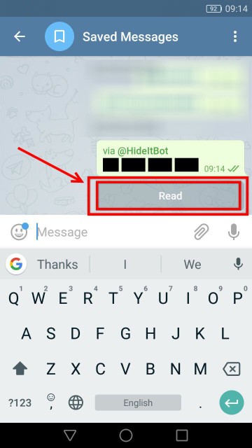  کردن پیام ها در تلگرام 5