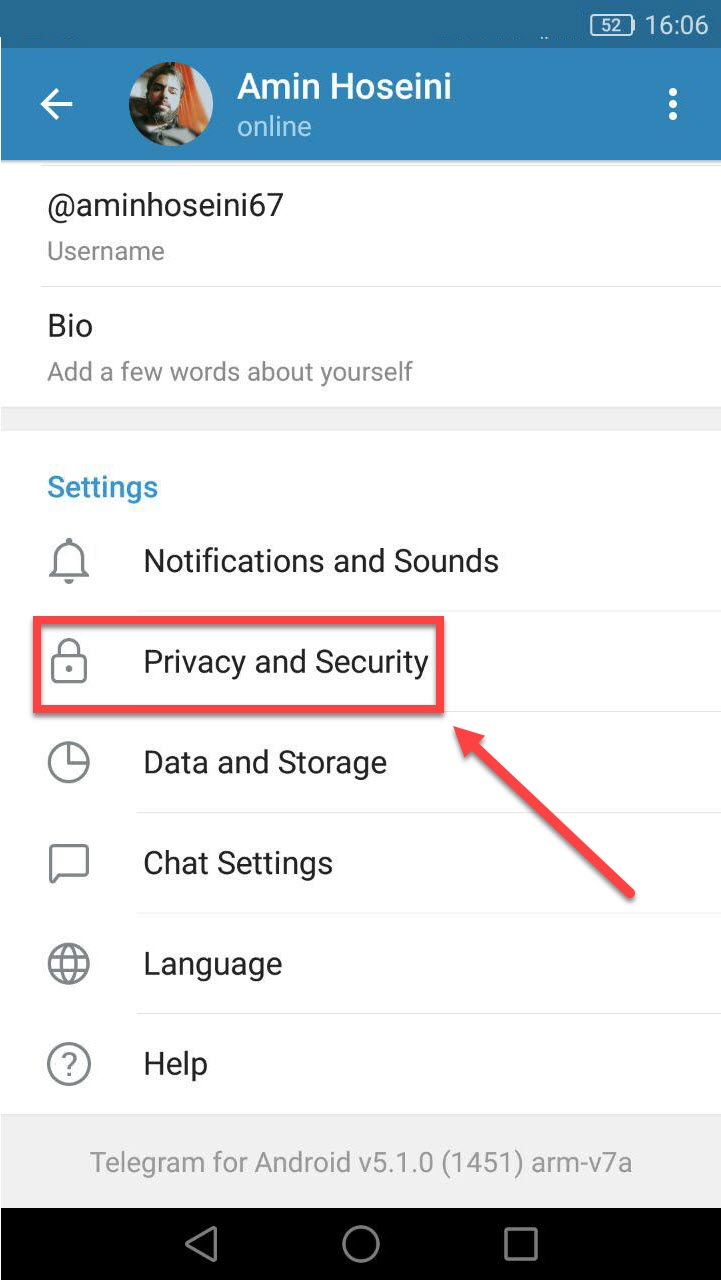  رفع مشکل گرفتن اسکرین شات در تلگرام 3