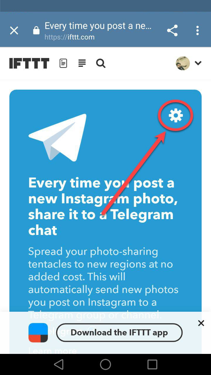  به اشتراک گذاشتن همزمان پست اینستاگرام در تلگرام 15